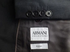 Armani Collezioni Suit 52R/42R W35 G Line Gray