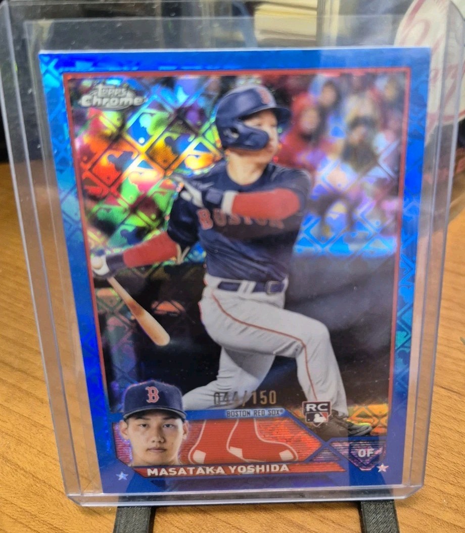 2023 Topps Chrome Logofractor Edition #167 Masataka Yoshida Blue Refractor #/150