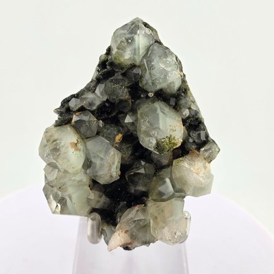 Epidote and Quartz from Turkey - Dark Green Forest Color with Clear Quartz
