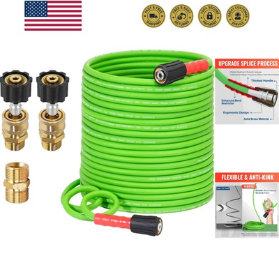 #ad Super Flexible Pressure Washer Hose 100FT 3200 PSI for Power Washer Replaceme... $119.99