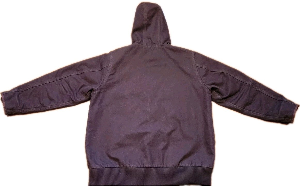 CARHARTT Canvas Jacket Womens 1X (16/18W) Duck Insulated 104053-DWN Vintage Coat thumbnail 4