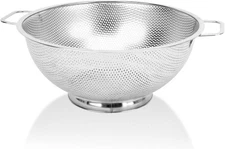 Metal Colander Strainer, 3QT For Fruits Pasta Dishwasher Safe
