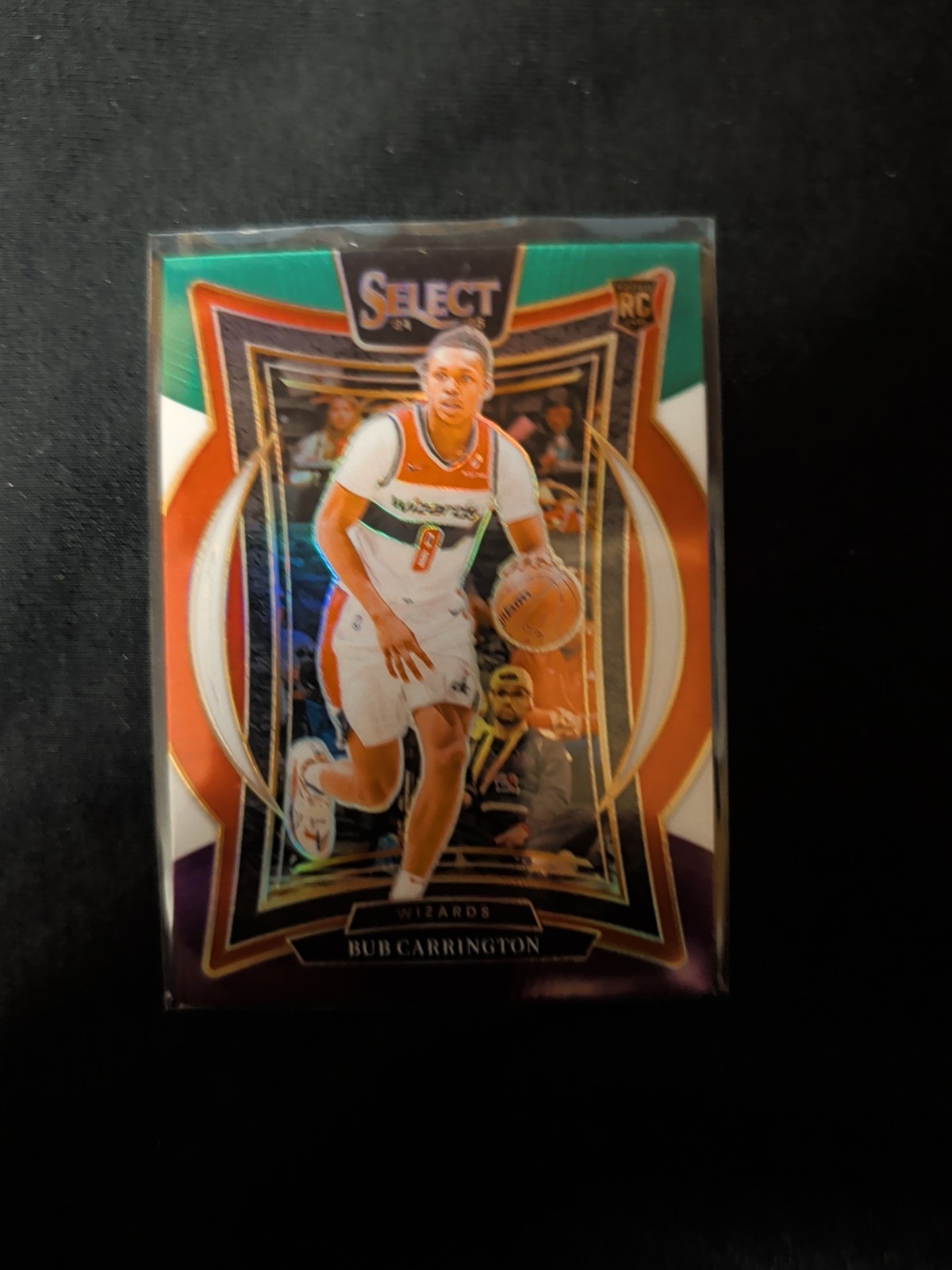 2024-25 Panini Select - Concourse Bub Carrington #81 Green White Purple Prizm...