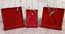 33 ornements fins en verre transparent biseauté pour artisanat vitrail gravure cadeaux 
