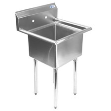 OPEN BOX - Commercial Stainless Steel Kitchen Utility Sink - 23.5" Wide