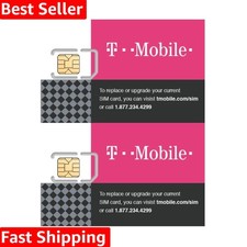 Unactivated SIM Card Starter Kit - Dual Pack for Seamless 4G/LTE Connections