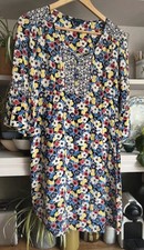 Boden Size 12 Regular Floral Tunic Dress