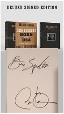 Bruce Sringsteen Barack Obama Signed Renegades Book