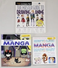 Lot Of 3 How To Draw Anime & Manga Paperback Art Books Guide Books How To..  