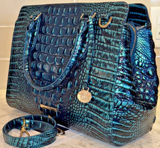 BRAHMIN Blue Patina (like Verdigris) Small Finley NEW! ALL Tail! BLOWOUT SALE