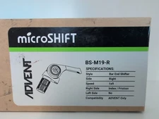 microSHIFT Right Bar End Shifter, 9-Speed, ADVENT Compatible Only