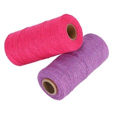 Warp Thread,2Pcs Cotton Weaving Yarn Thread 8/4 Machine Carpet Tapestry Rug