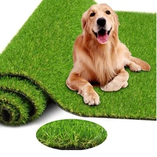 Artificial Grass Turf 6FTX6FT Outdoor Rug 0.8 Inch Fake Grass Rug Realistic S...