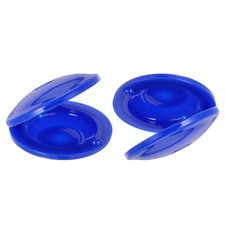2 Pcs Plastic Castanets, Hand Finger Castanets for Adults Beginner, Blue