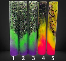 Neon Glitch Jumbo Round Pen Blank