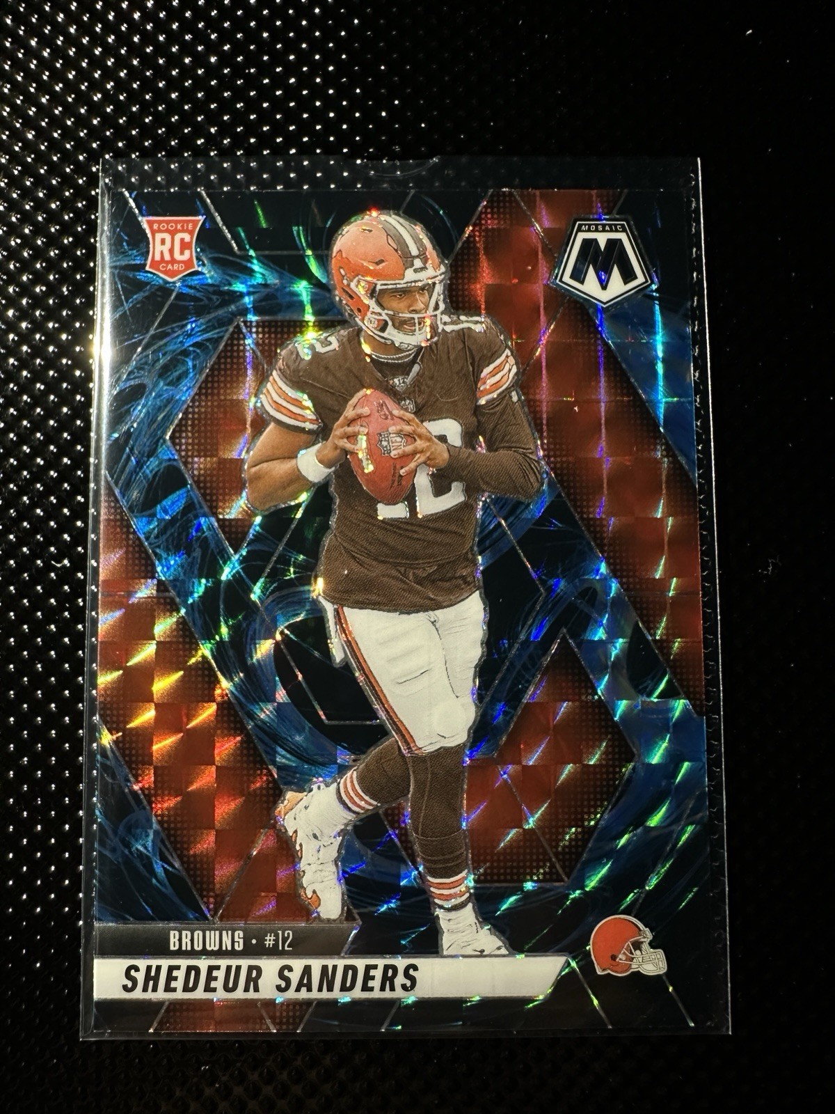 2025 Panini Mosaic Shedeur Sanders Genesis Prizm RC #302 SSP CASE HIT Browns