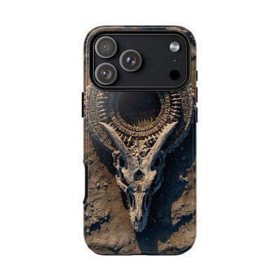 For iPhone / Galaxy / Pixel | Phone Ink Case - Ancient Dragon Skeleton Bone