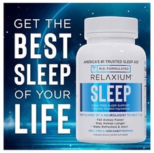 Relaxium Sleep 60 Caps Sleep Aid Get the Best Sleep MADE IN USA Label Varies