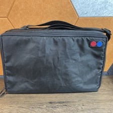 Padded 60 + Cassette Carry Travel Case Double Sided Zip Storage Holder Black