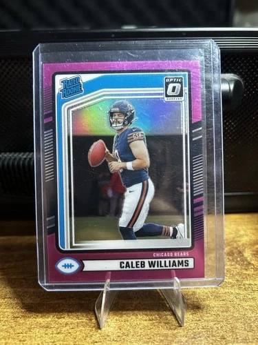 New Listing2024 Panini Donruss - Rated Rookie Caleb Williams #327 Optic Preview Pink Prizm