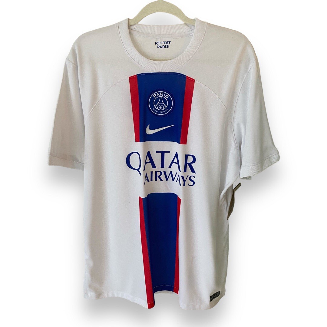 Nike PSG Paris Saint Germain Stadium Away Soccer Jersey. #7 Mbappé