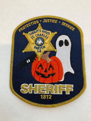 St Charles Parish Sheriff Halloween patch State Louisiana LA Ghost