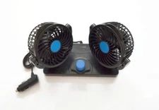 12V Double Fan 360 degree Car Bus Truck Motorhome Camper Caravan Box Van Cab 4x4