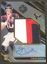 Davis Mills 2021 Panini Limited Rookie Patch Autograph #164 (25/29) Texans