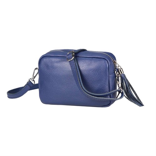 ITALy DAMEN LEDER TASCHE Schultertasche Cross-Over Fransen Umhängetasche Bodybag - Bild 60 von 124