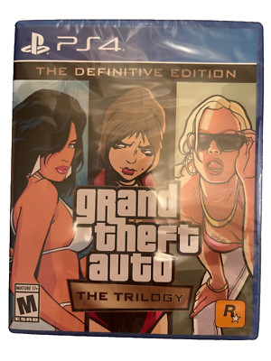 PS4 PlayStation 4 Grand Theft Auto The Trilogy Definitive Edition Factory Sealed