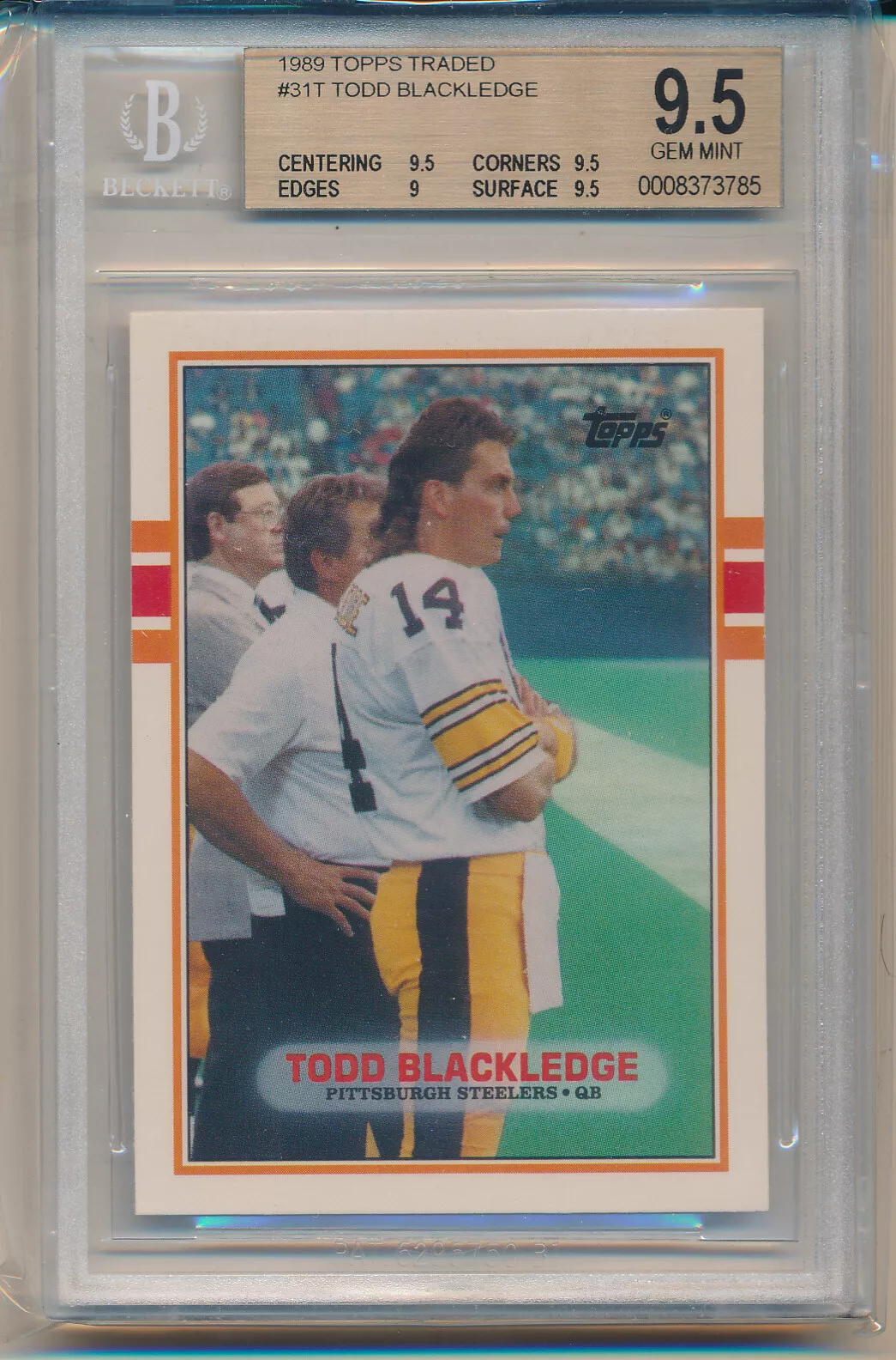 Todd Blackledge trading card