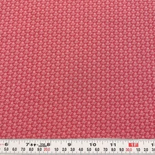 Vintage Cranston Pink Floral on Mauve Cotton Fabric by the HALF YARD