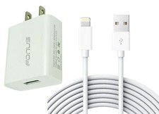 6ft USB Cable 18W Fast Home Charger Long Cord Power Wire Wall AC for Cell Phones