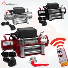 ROTFUCHS 12V Elektrische Seilwinde 13000LBS 5909KG Offroadwinde Motorwinde Funk