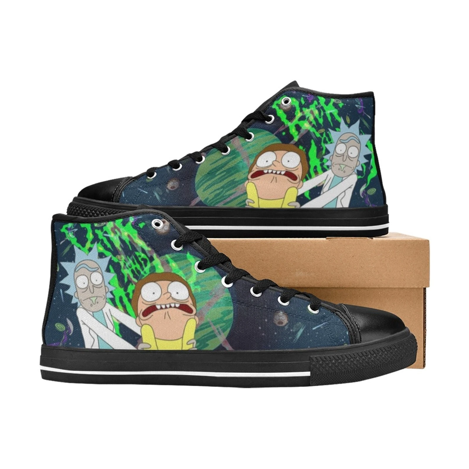 Rick And Rickandmorty High Top Canvas Men Shoes