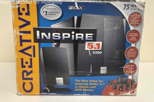 New Creative Inspire 5.1 5200 Multimedia Speakers Sealed Vintage