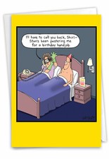 1 Funny Birthday Card with Envelope - Hand Job 5374