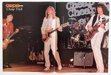 CHEAP TRICK LIVE~ORIG 1979 VTG CENTERFOLD POSTER PINUP~ROBIN ZANDER/RICK NIELSEN