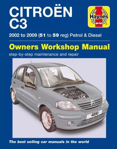 Citroen C3 Petrol & Diesel (02 - 09) Haynes Repair Manual 9781785212918