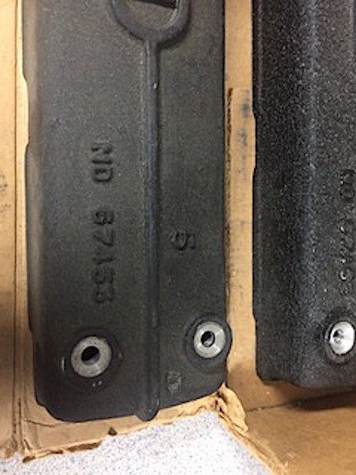 Vintage Maserati V8 cam covers