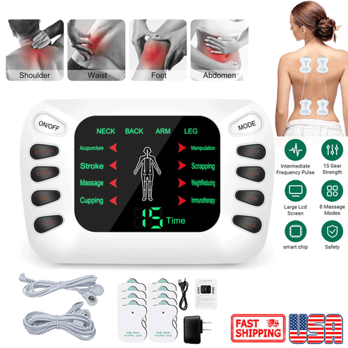 Electric Pulse Massager Unit Muscle Stimulator Machine Pain Relief Therapy NEW - Picture 14 of 14