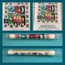 Melbourne Art Festival 2004 Pink Flamingo Authentic VTG Promo Poster 17 X 22 NEW