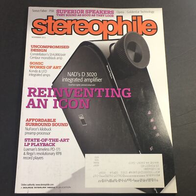 Stereophile Magazine November 2013 - NAD D 3020 AMP / Luxman & Rega RP8 Players
