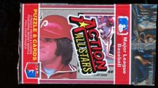 1983 Donruss Action All-Stars Jumbo 4x6 Unopened/Sealed Pack Pete Rose top