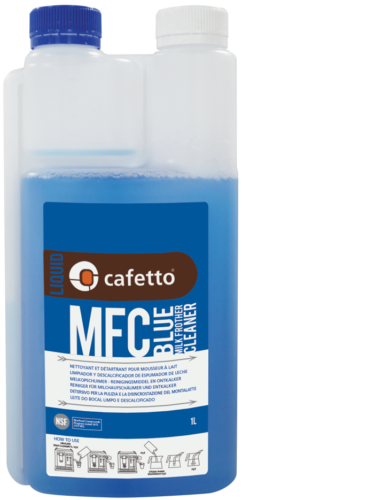 NEW Cafetto 1lt MFC Blue Liquid Coffee Machine Milk Line Cleaner - Afbeelding 1 van 1