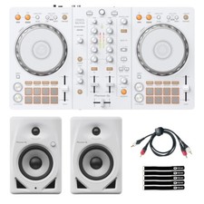 Pioneer DDJ-FLX4-W 2-Channel Rekordbox Serato Lite DJ Controller White w DM-50D