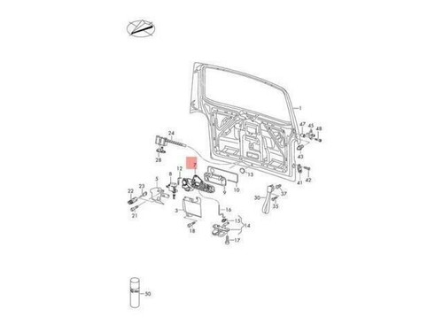 BOWDEN CABLE VW CAMPMOBILE TYP2 TRANSP. LT CAMPMOBILE-T5 T6 7H0843954D