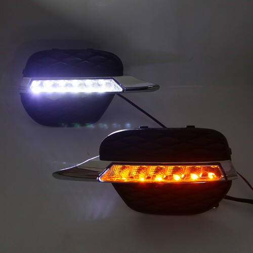 For BMW X5 E70 2011-13 LED DRL Daytime Running Light turn signal Fog Lamp Bumper - Picture 2 of 8