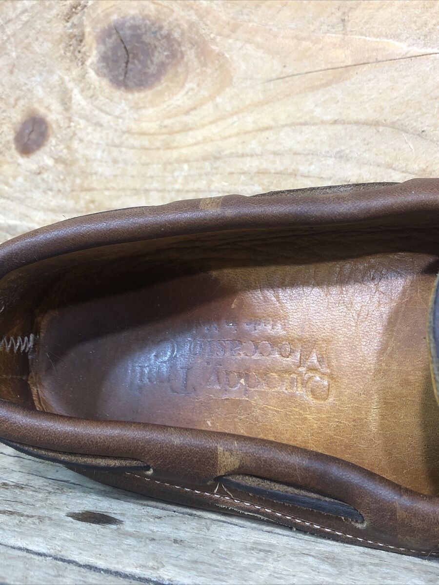 Quoddy Trail Mocassin Brown Moc Leather Maine USA Mens Sz 5 Quoddy Trail Mocassin Brown Moc Leather Maine USA Mens Sz 5