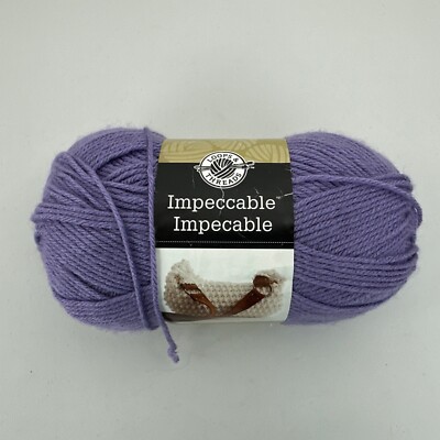 Loops & Threads Impeccable Yarn Lavender #01307 Worsted 4.5 oz 268 yards New